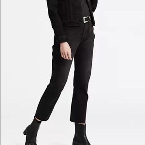 levi’s 501 black denim straight leg jeans